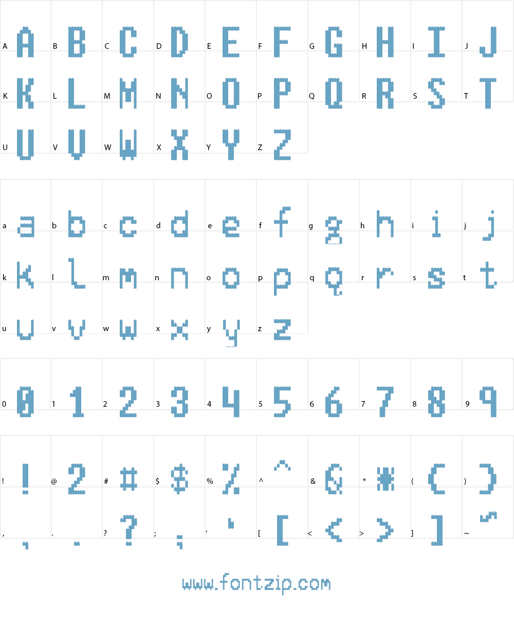 LEGO BRIX Font Character